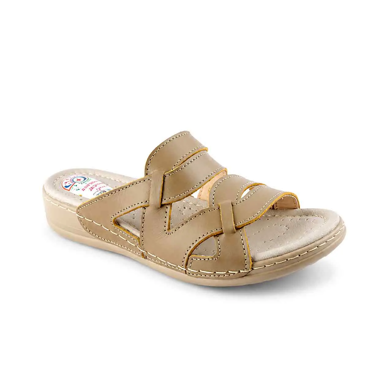 Sandale medicale Confort pour femme 504 beige.................  
